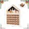 Glitzhome; Glitzhome® 15.75" Lighted Wooden Christmas Village Advent Calendar Decor; Category:Christmas Tabletop Decor; Image:9